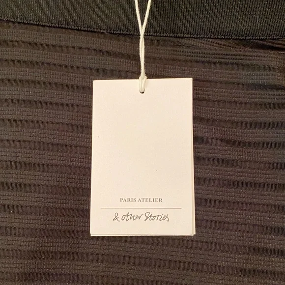 *NWT* & OTHER STORIES Paris Atelier Textured Fabric A line Skirt Sz 10 - Picture 2 of 5